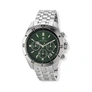 Black Oak herrklocka grön/silver, metallband - B88004-432