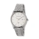 Moretime damklocka vit/silver, metallband - M41974-132