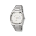 Moretime damklocka vit/silver, metallband - M44743-132