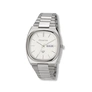 Moretime damklocka vit/silver, metallband - M44743-132
