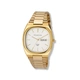 Moretime damklocka vit/guld, metallband - M44747-132