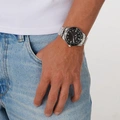 Regal herrklocka svart/silver, metallband - R26853-242