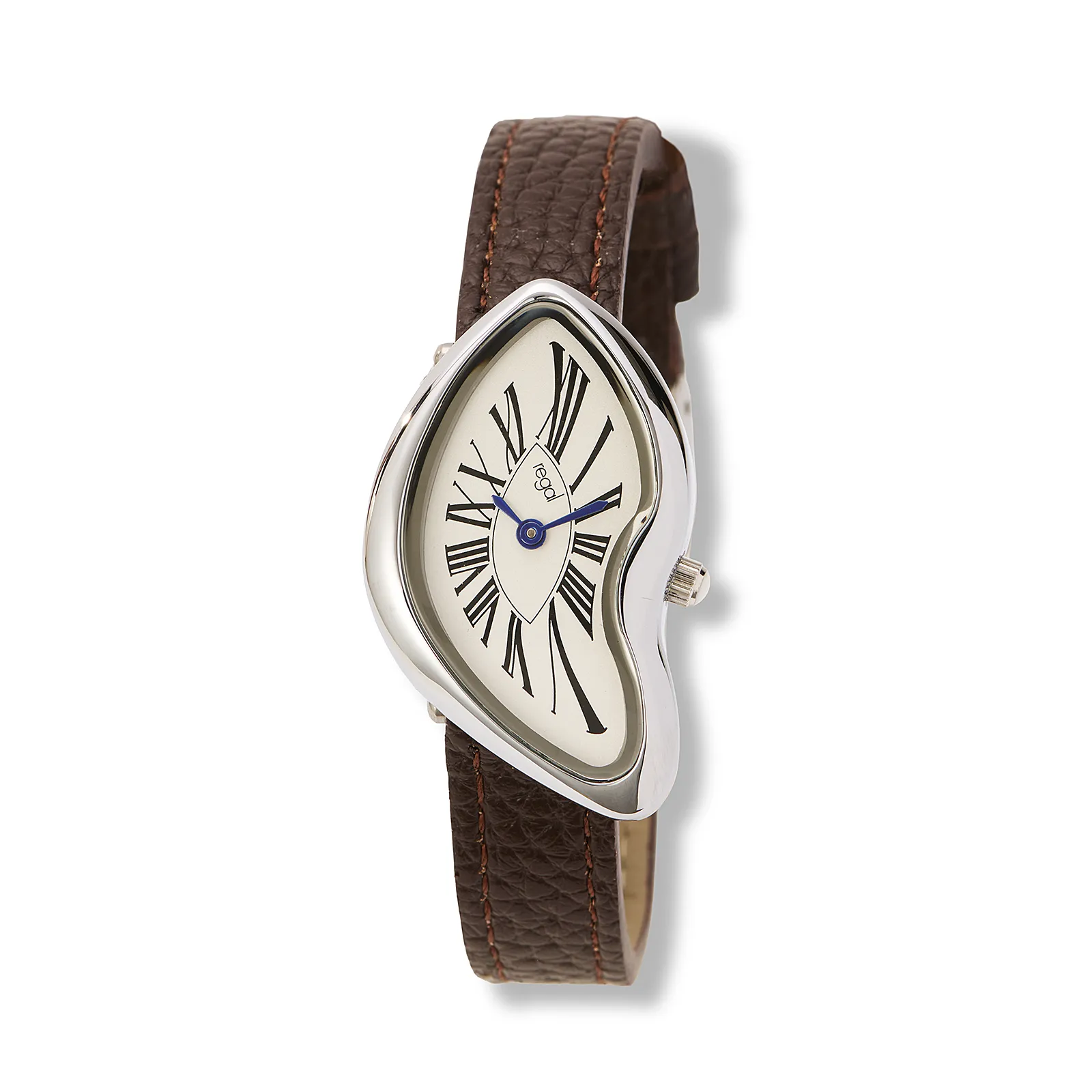 Regal damklocka vit/silver, svart band - R25114-626