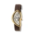 Regal damklocka vit/guld, brunt band - R25118-626