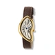 Regal damklocka vit/guld, brunt band - R25118-626
