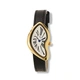 Regal damklocka vit/guld, svart band - R25118-627