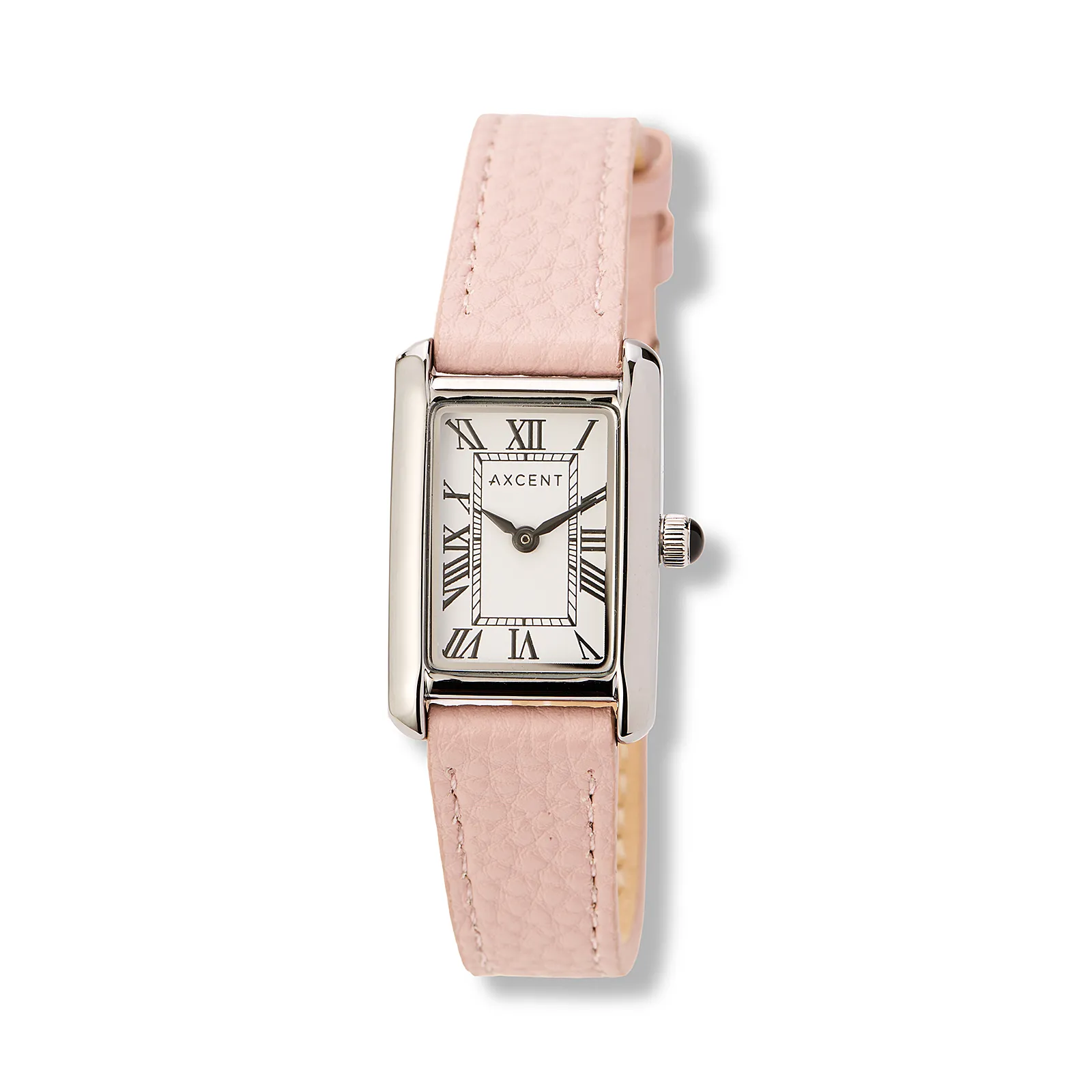 Axcent damklocka vit/silver, rosa band - X25014-125