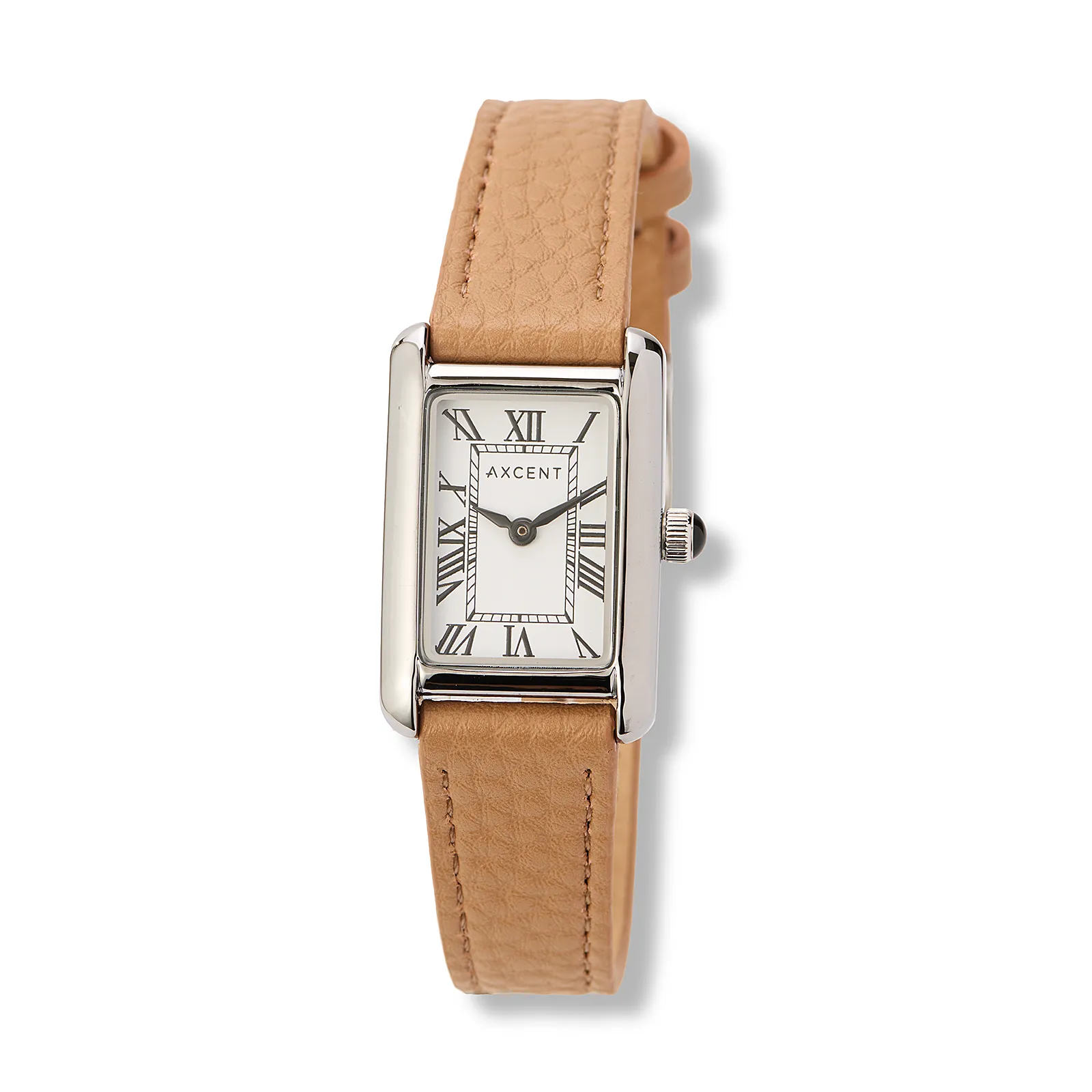 Axcent damklocka vit/silver, beige band - X25954-120