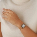 Axcent damklocka vit/silver, beige band - X25954-120