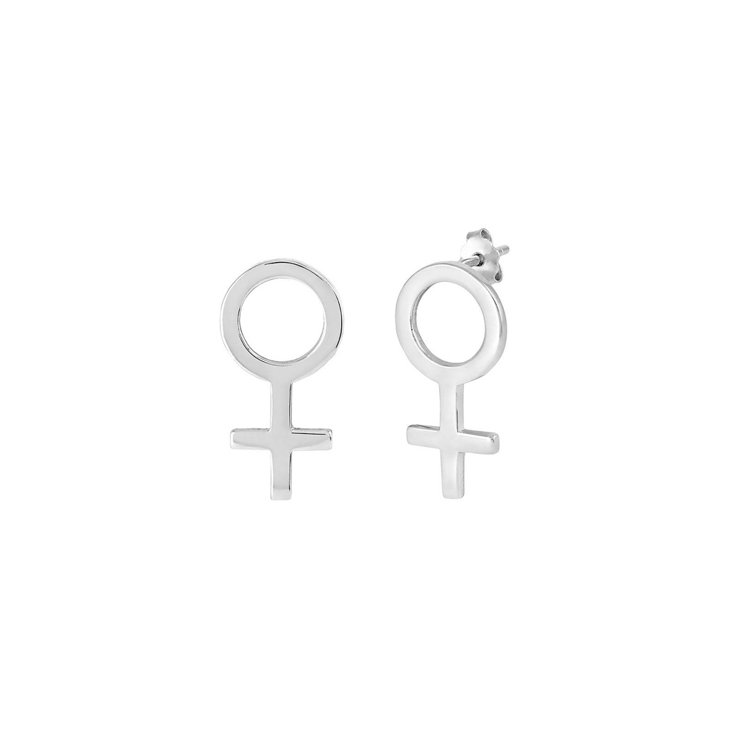 Örhängen Sterling Silver- kvinnorsymbol