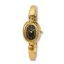 Regal damklocka svart/guld, stelt metallband - R11038-222