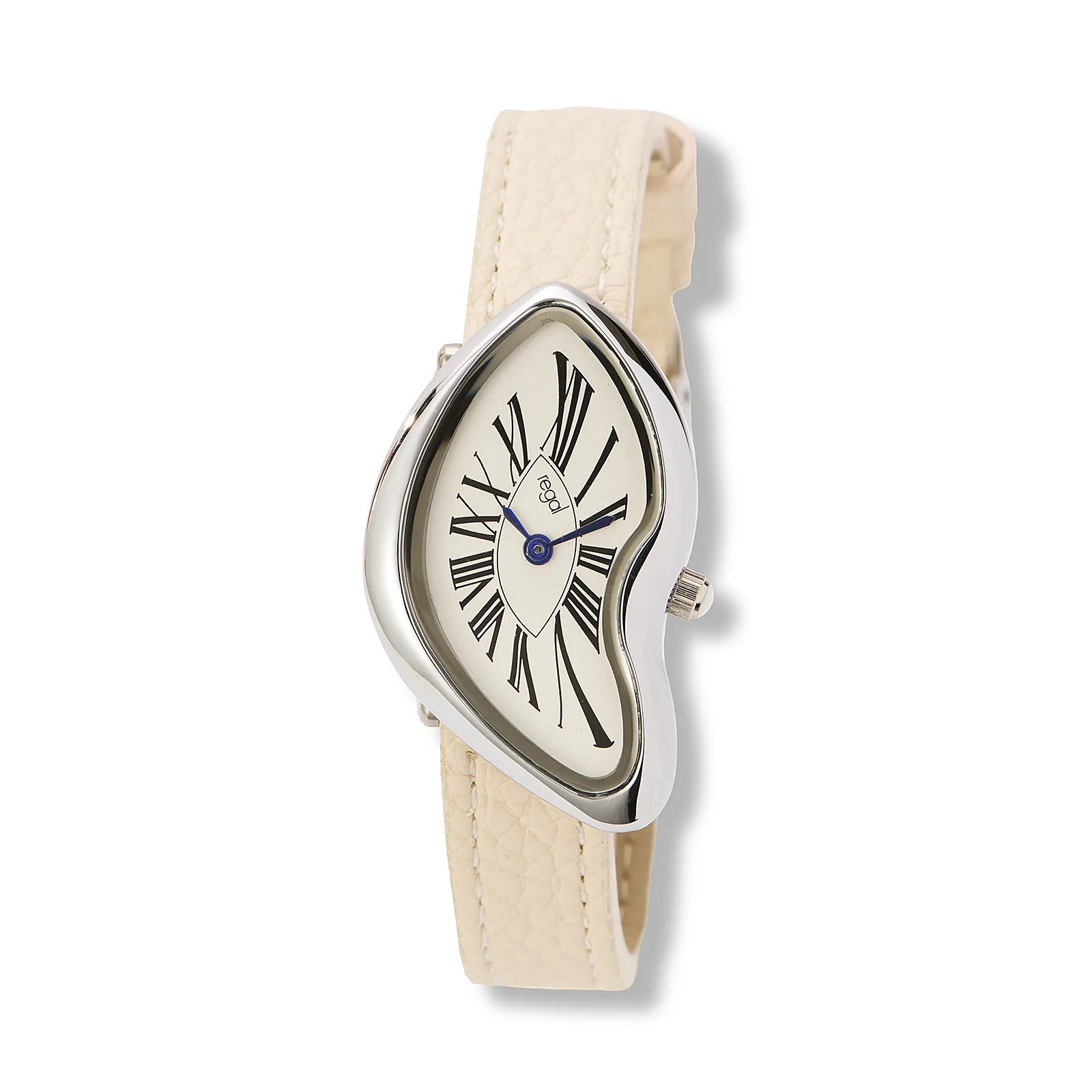 Regal damklocka vit/silver, vitt band - R25114-621