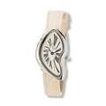 Regal damklocka vit/silver, vitt band - R25114-621