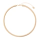 Guldfärgat halsband, bred ormlänk 7mm - 42+5cm