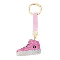 Nyckelring med rosa glittrande sko