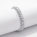 Silverfärgat armband Spike Noir, klara hjärtan - Elastiskt
