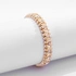 Guldfärgat armband Spike Noir, rosa hjärtan - Elastiskt
