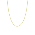 Guldpläterat silverhalsband för dam, pansarkedja – 45 cm