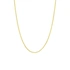 Guldpläterat silverhalsband för dam, pansarkedja – 45 cm