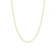 Guldpläterat silverhalsband för dam, pansarkedja – 45 cm