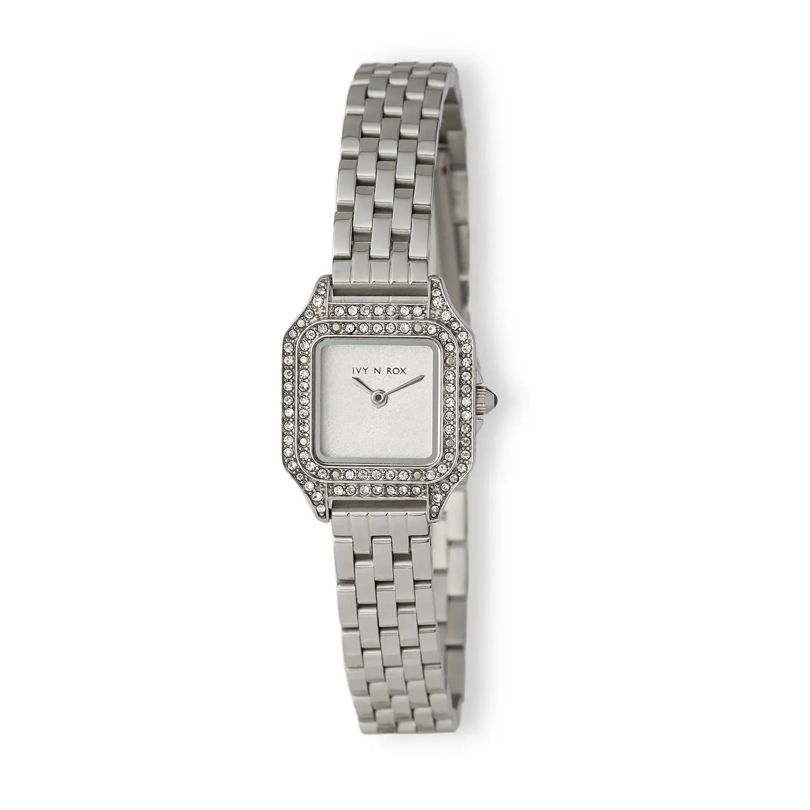Ivy n Rox Glimmer damklocka grå/silver, metallband - I25904-152