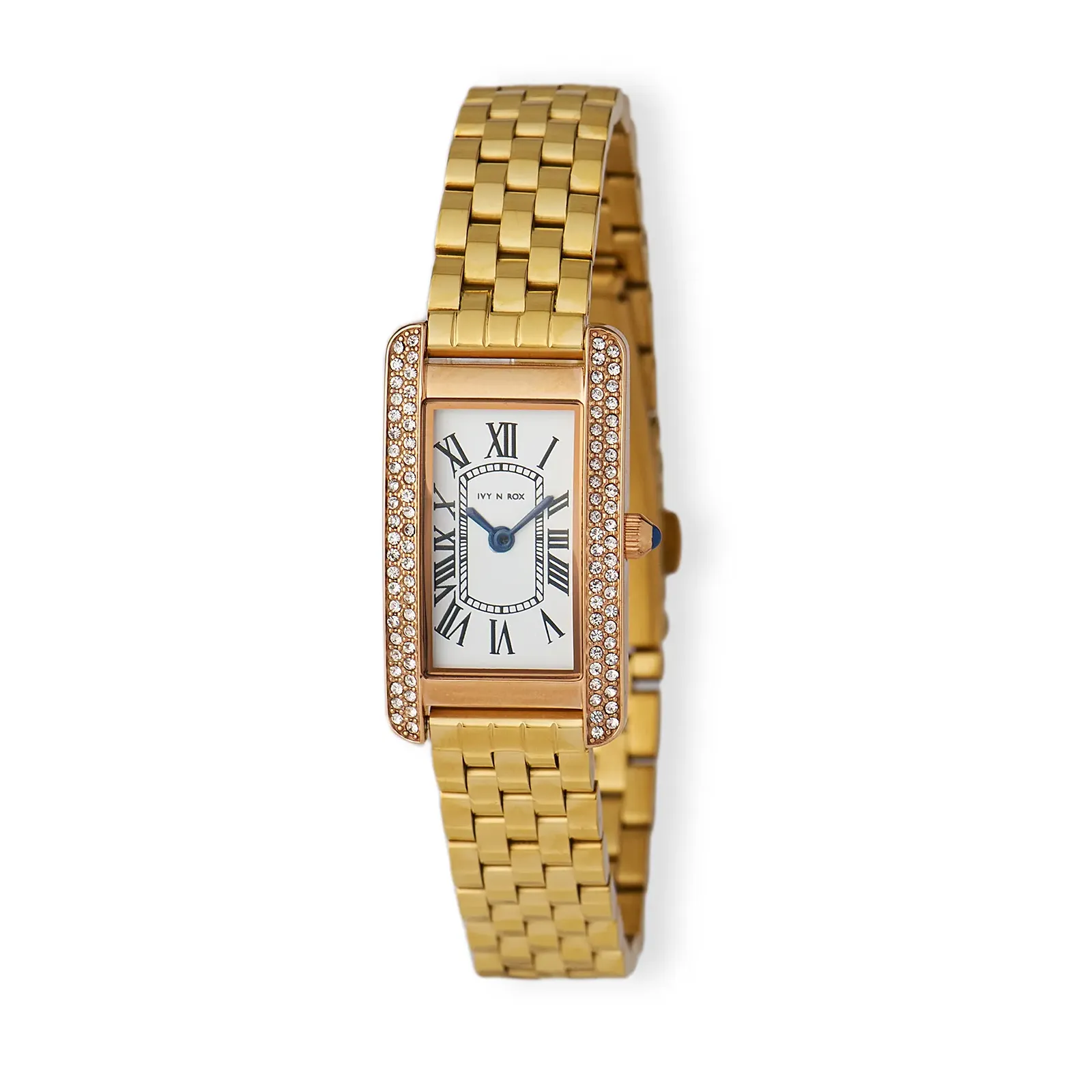 Ivy n Rox Blissful damklocka vit/guld, metallband - I24098-122