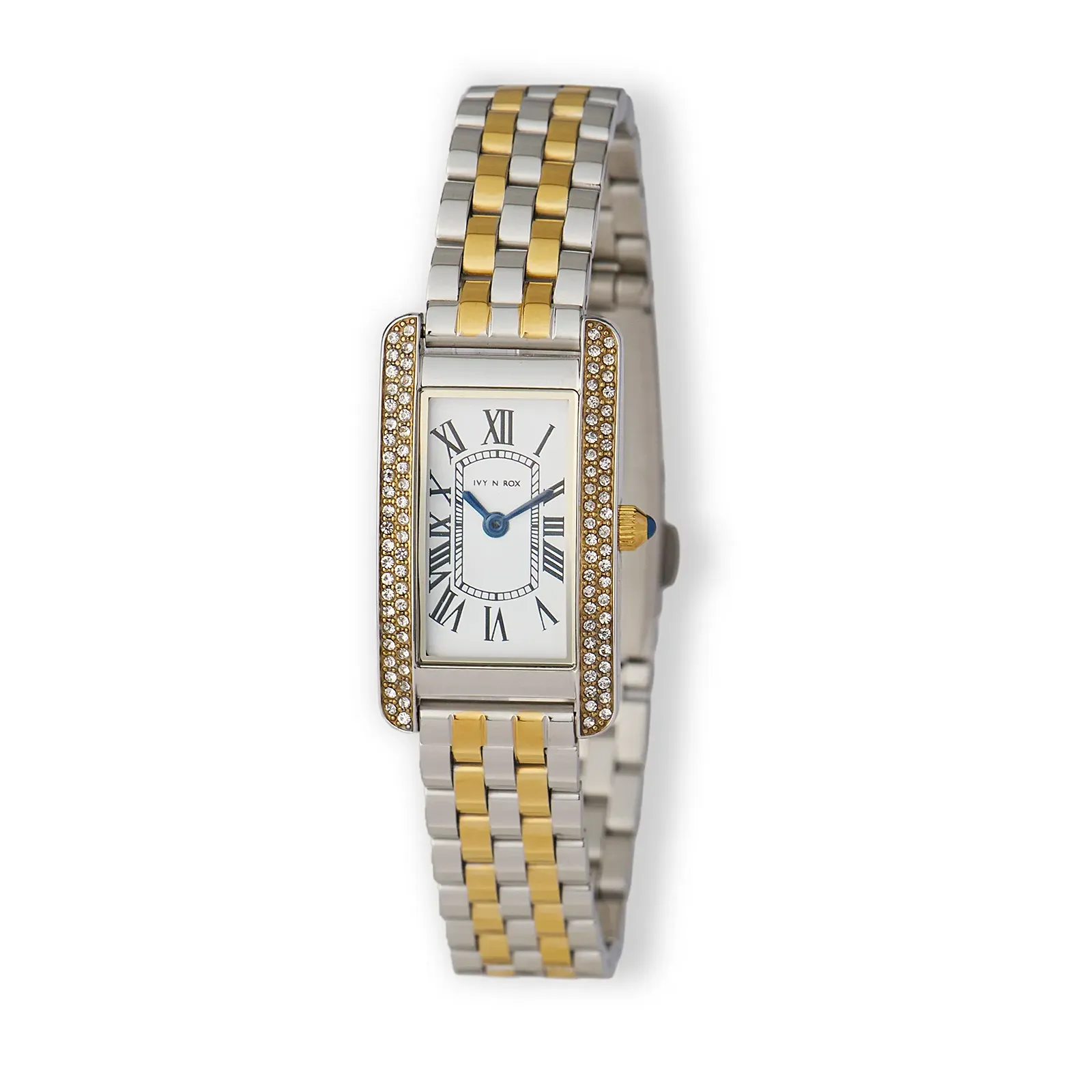 Ivy n Rox Blissful damklocka vit/bicolor, metallband - I24096-122