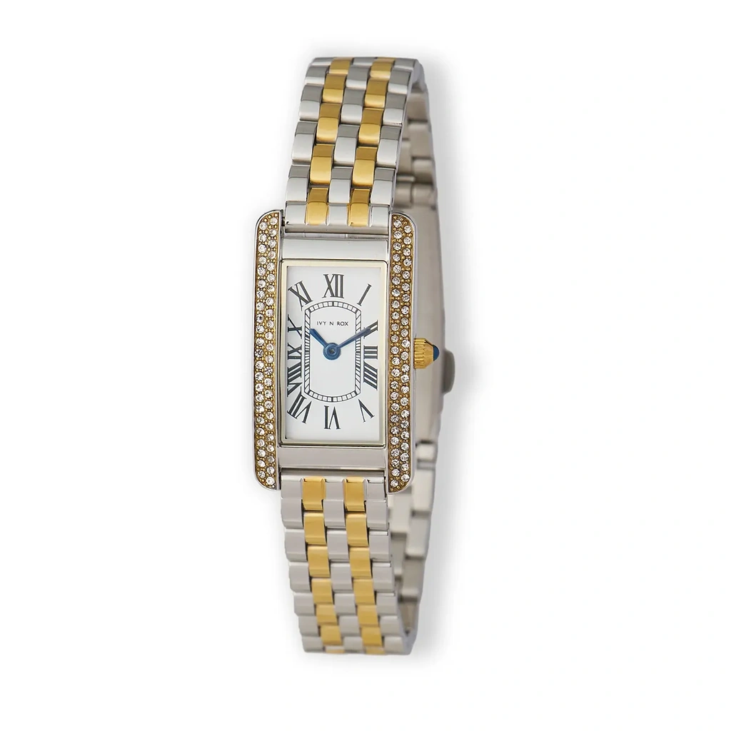 Ivy n Rox Blissful damklocka vit/bicolor, metallband - I24096-122