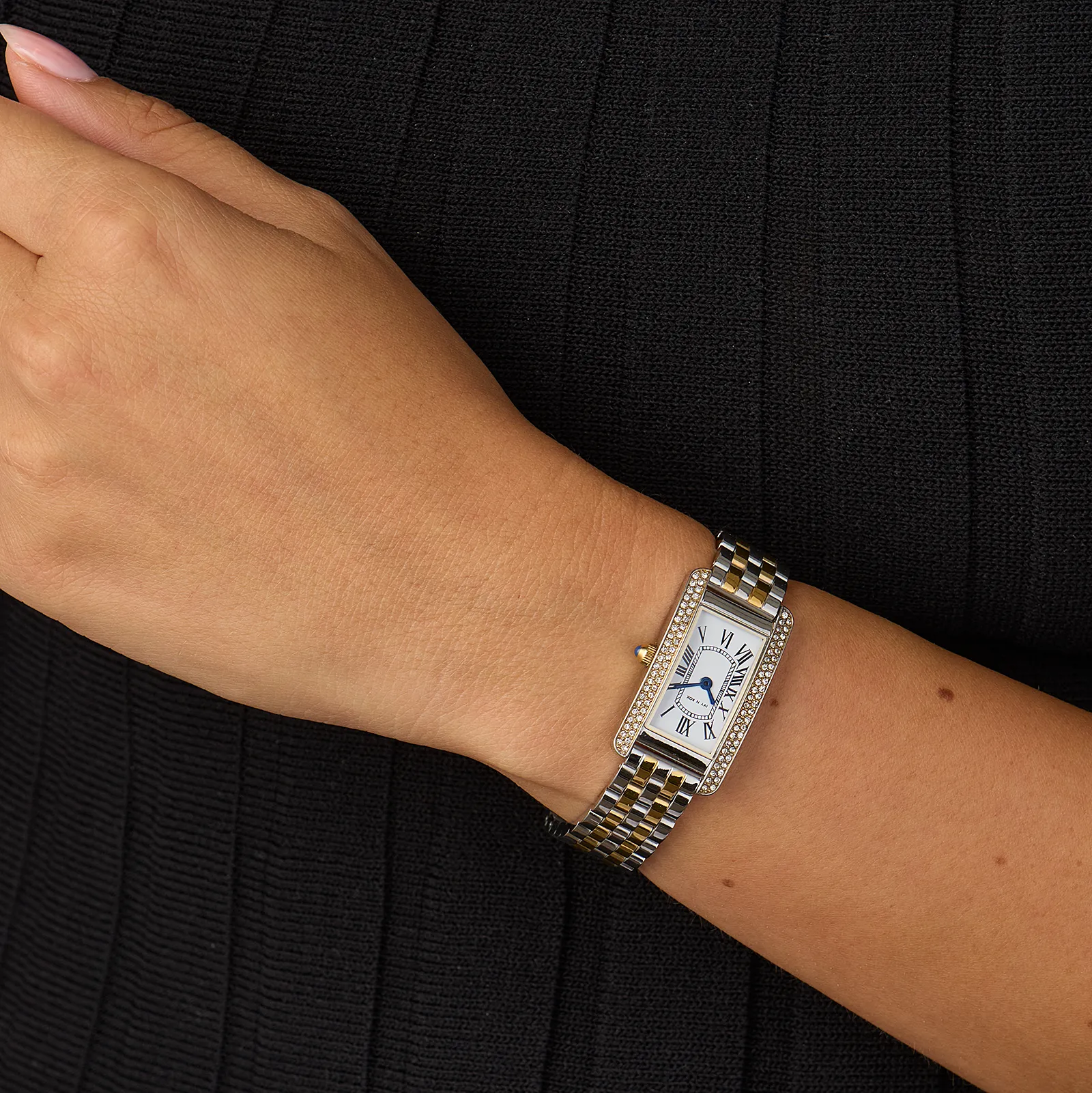 Ivy n Rox Blissful damklocka vit/bicolor, metallband - I24096-122