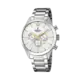 Festina Timeless Chrono herrklocka vit/stål, metallband - F20343/1