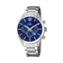 Festina Timeless Chrono herrklocka blå/stål, metallband - F20343/7