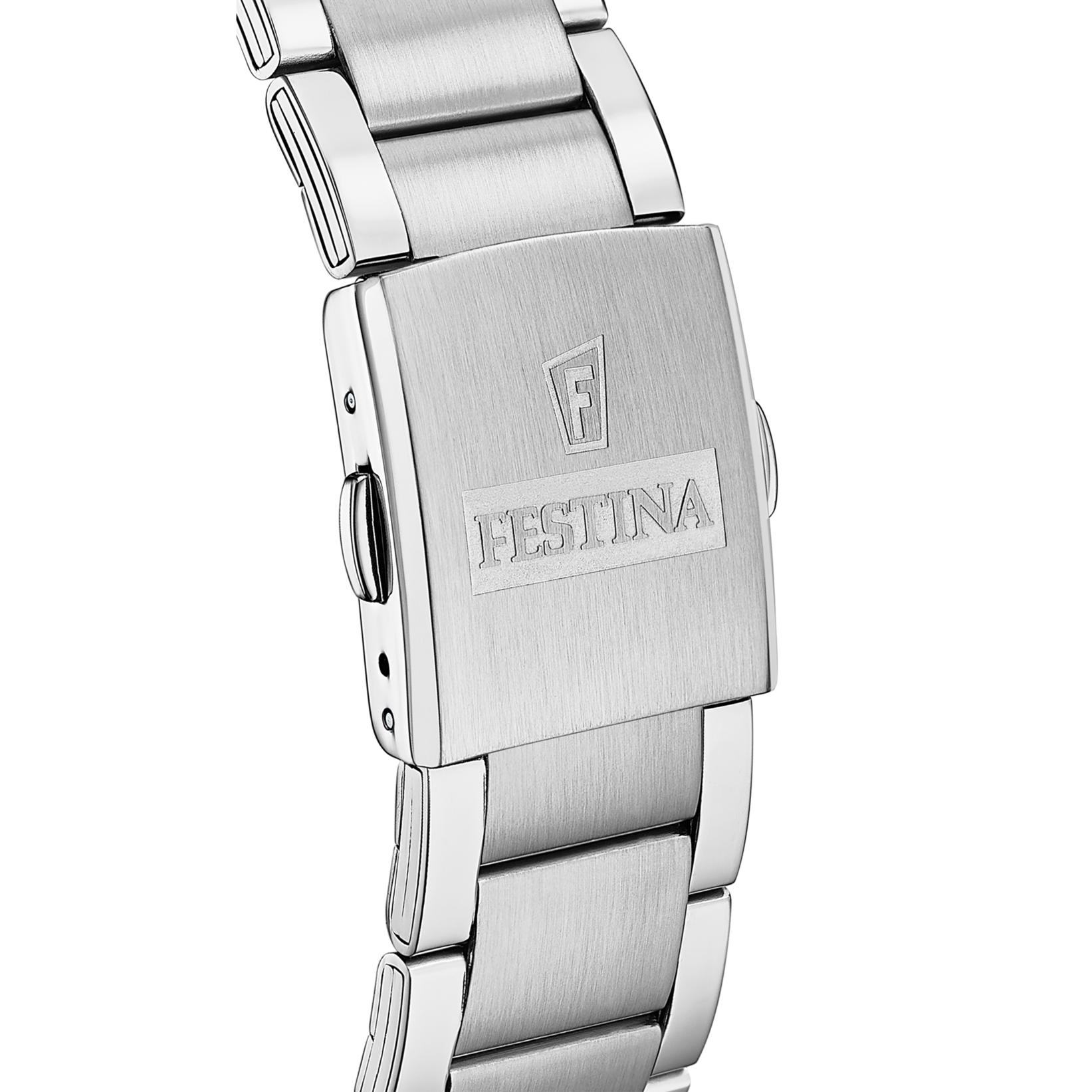 Festina Timeless Chrono herrklocka grön/stål, metallband - F20343/B
