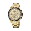 Festina Prestige herrklocka guld, metallband - F20364/1