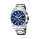 Festina Chrono Sport herrklocka blå/stål, metallband - F20463/2