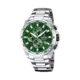 Festina Chrono Sport herrklocka grön/stål, metallband - F20463/3