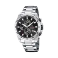 Festina Chrono Sport herrklocka svart/stål, metallband - F20463/4