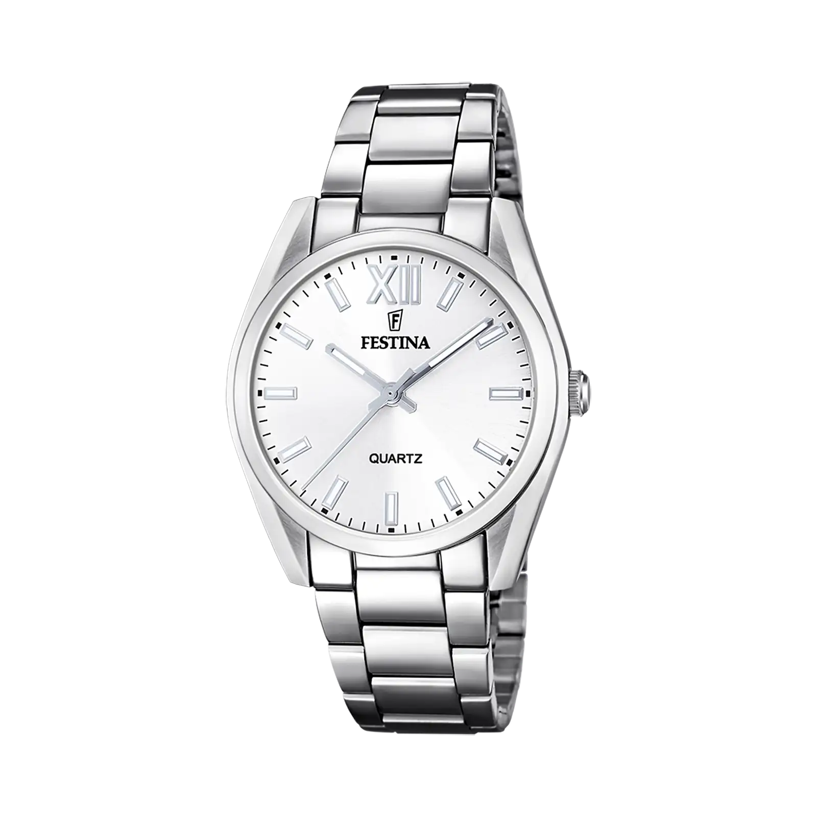 Festina Boyfriend damklocka vit/stål, metallband - F20622/1