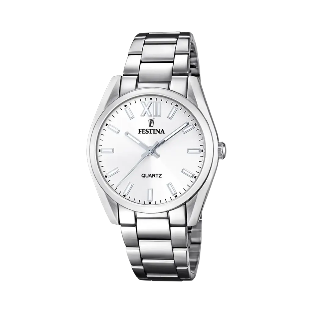 Festina Boyfriend damklocka vit/stål, metallband - F20622/1