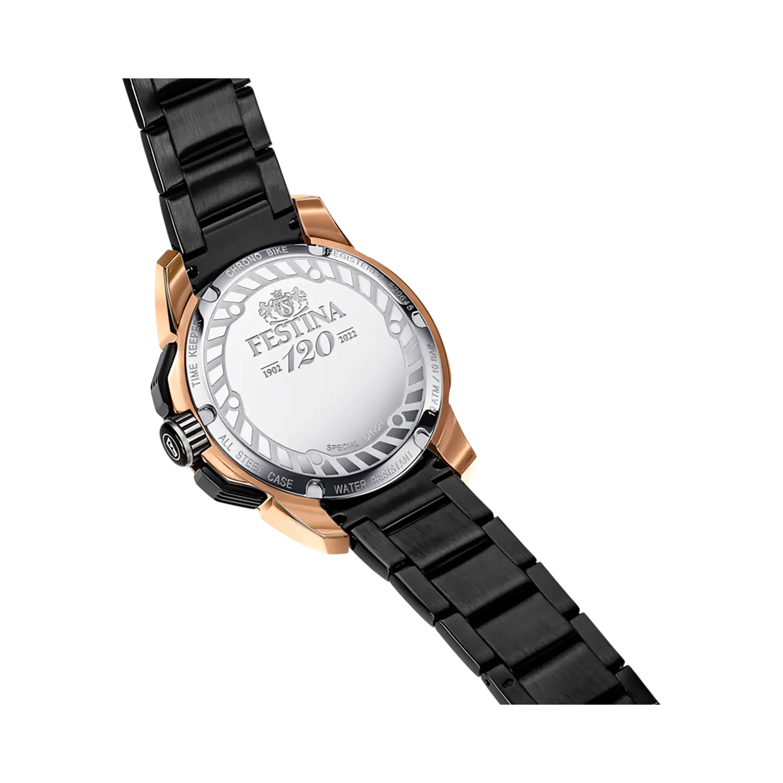 Festina Chrono Bike herrklocka svart, metallband - F20645/1