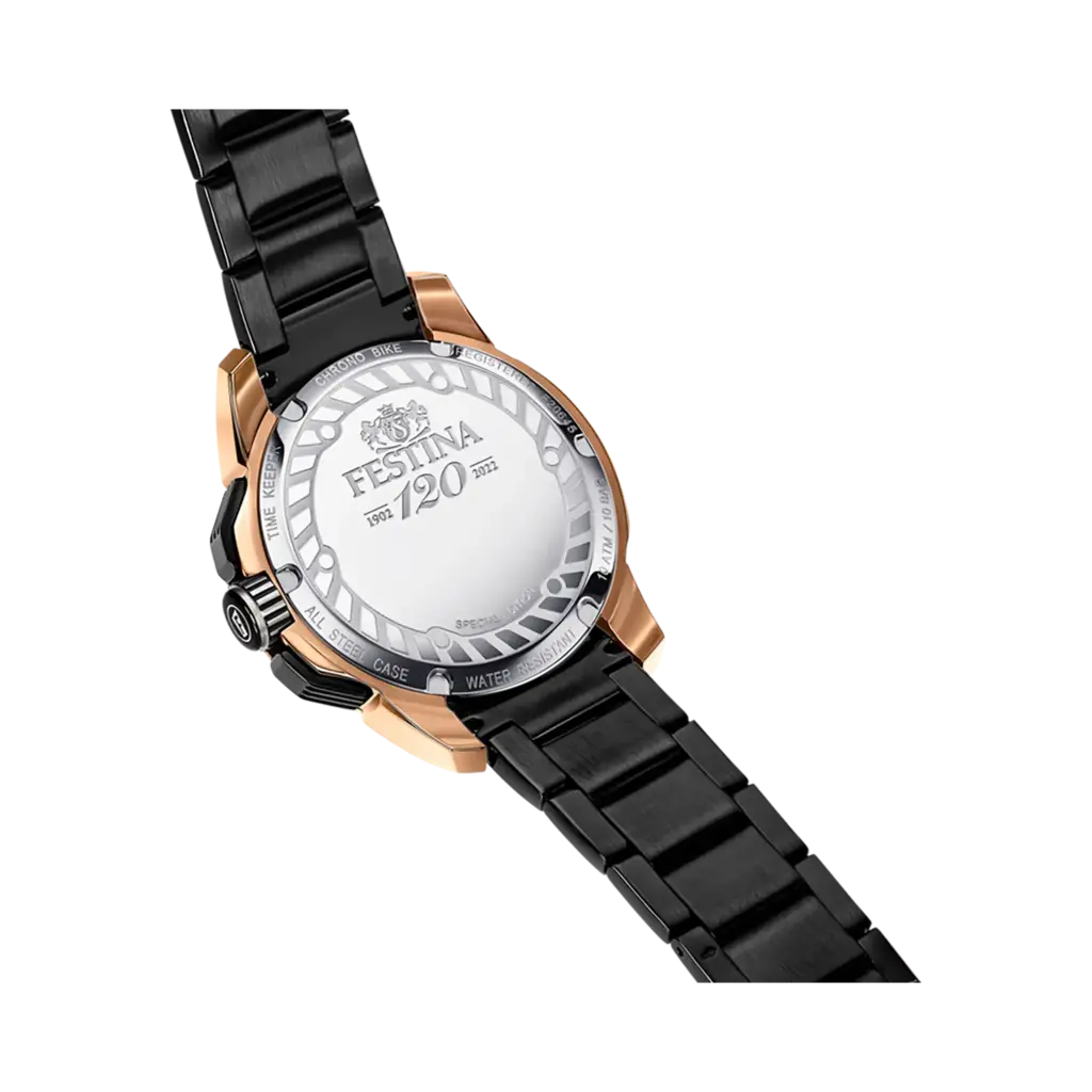 Festina Chrono Bike herrklocka svart, metallband - F20645/1