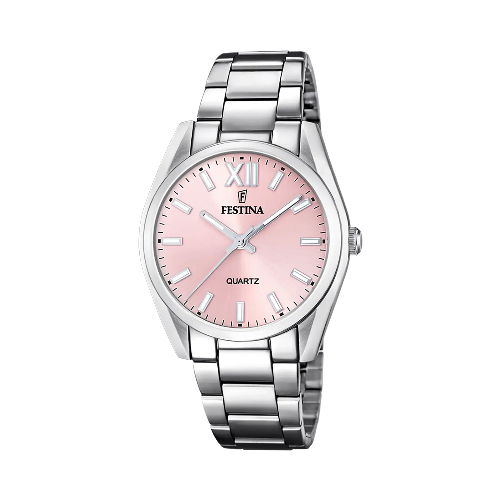 Festina Boyfriend damklocka rosa/stål, metallband - F20622/2