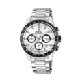Festina Timeless Chronograph herr silver/stål, metallband - F20560/1