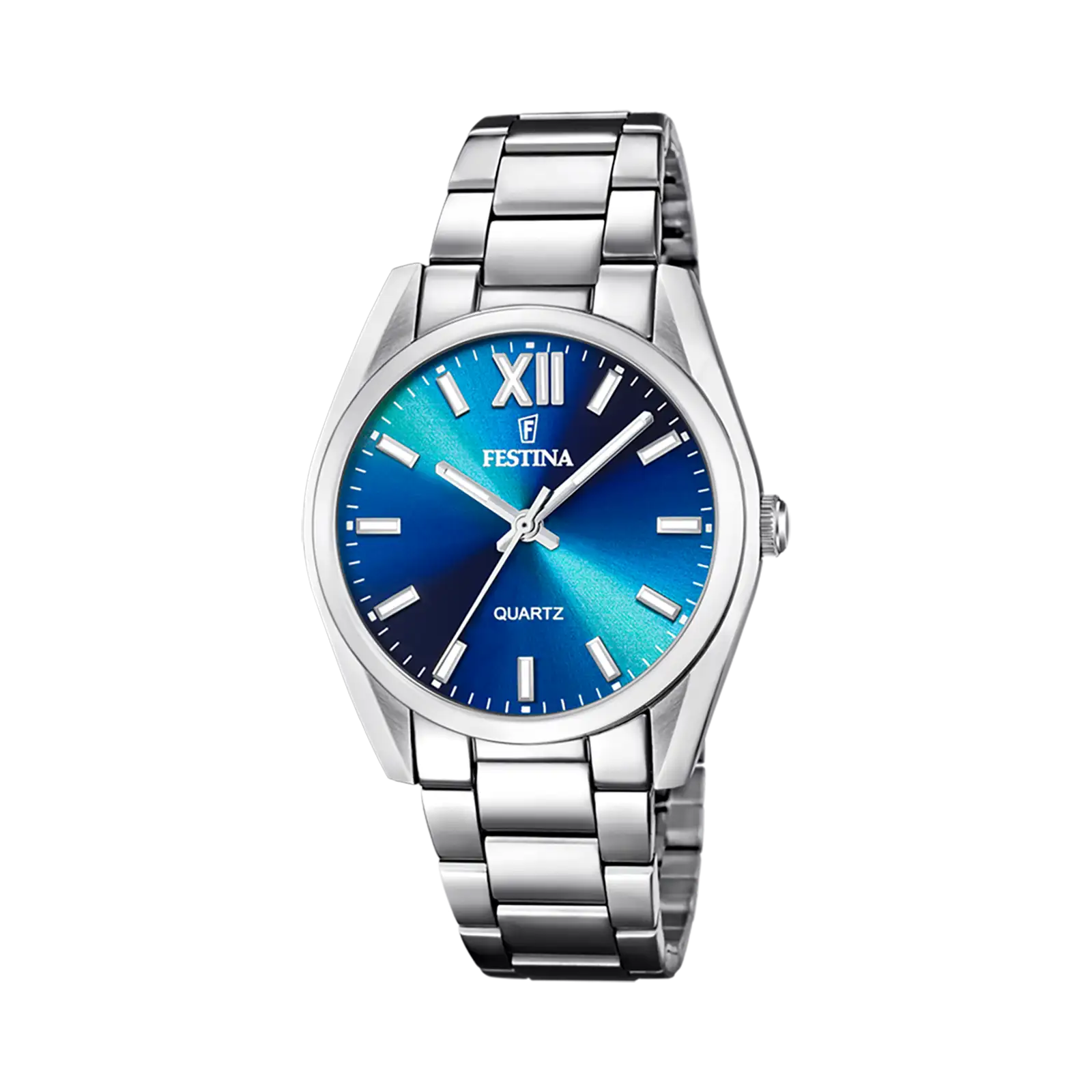 Festina Boyfriend damklocka blå/stål, metallband - F20622/I