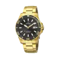 Festina Automatic Diver automatisk svart/guld, metallband - F20533/2