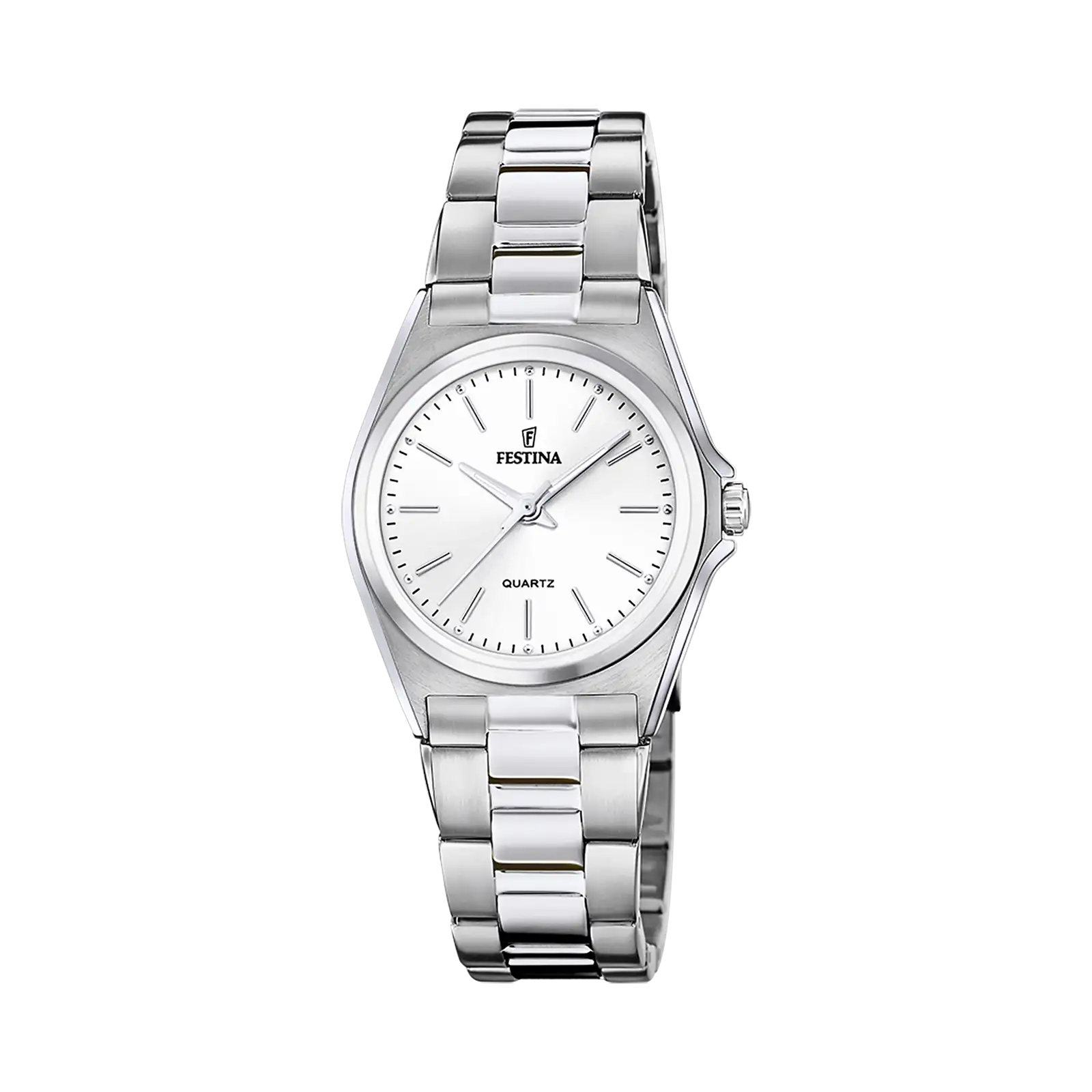 Festina Classic damklocka vit/stål, metallband - F20553/2