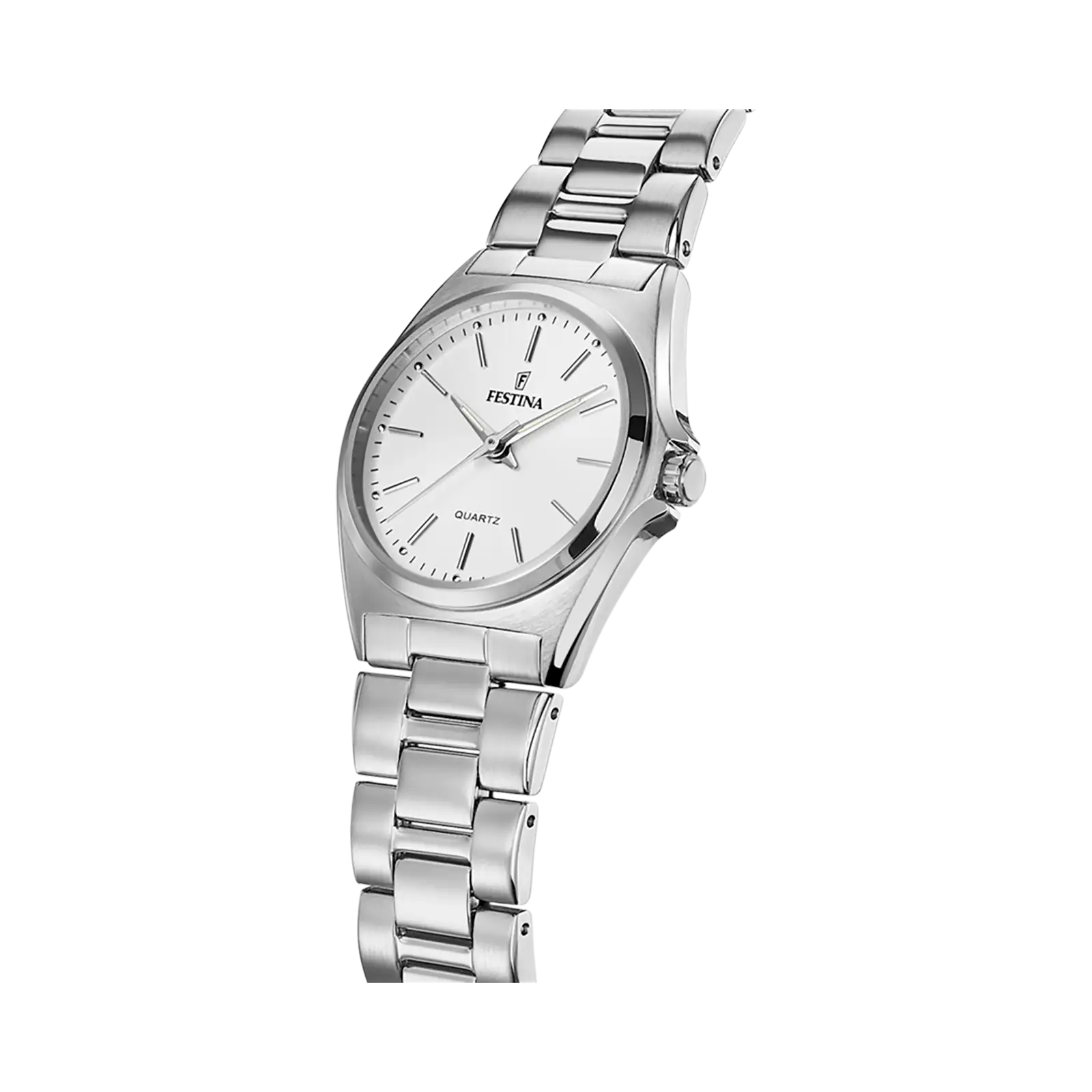 Festina Classic damklocka vit/stål, metallband - F20553/2