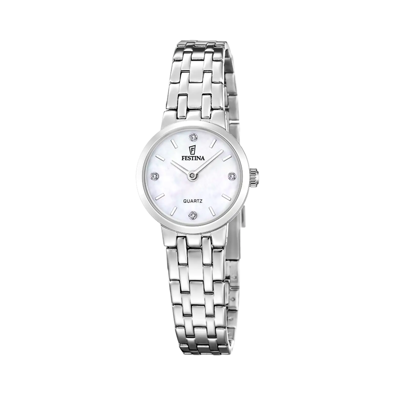 Festina Mademoiselle damklocka pärlemor/stål, metallband - F20746/1