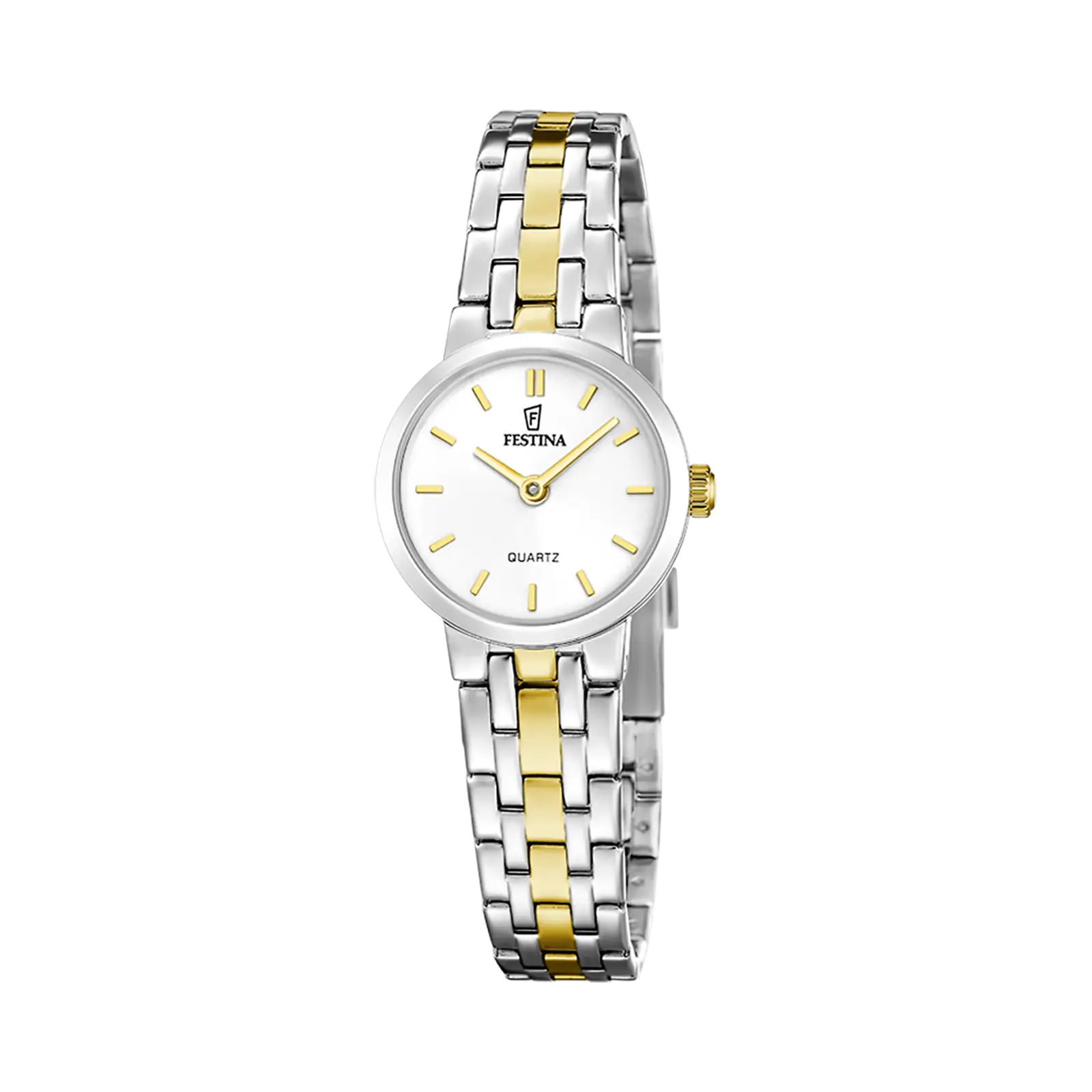 Festina Mademoiselle damklocka vit/bicolor, metallband - F20747/1