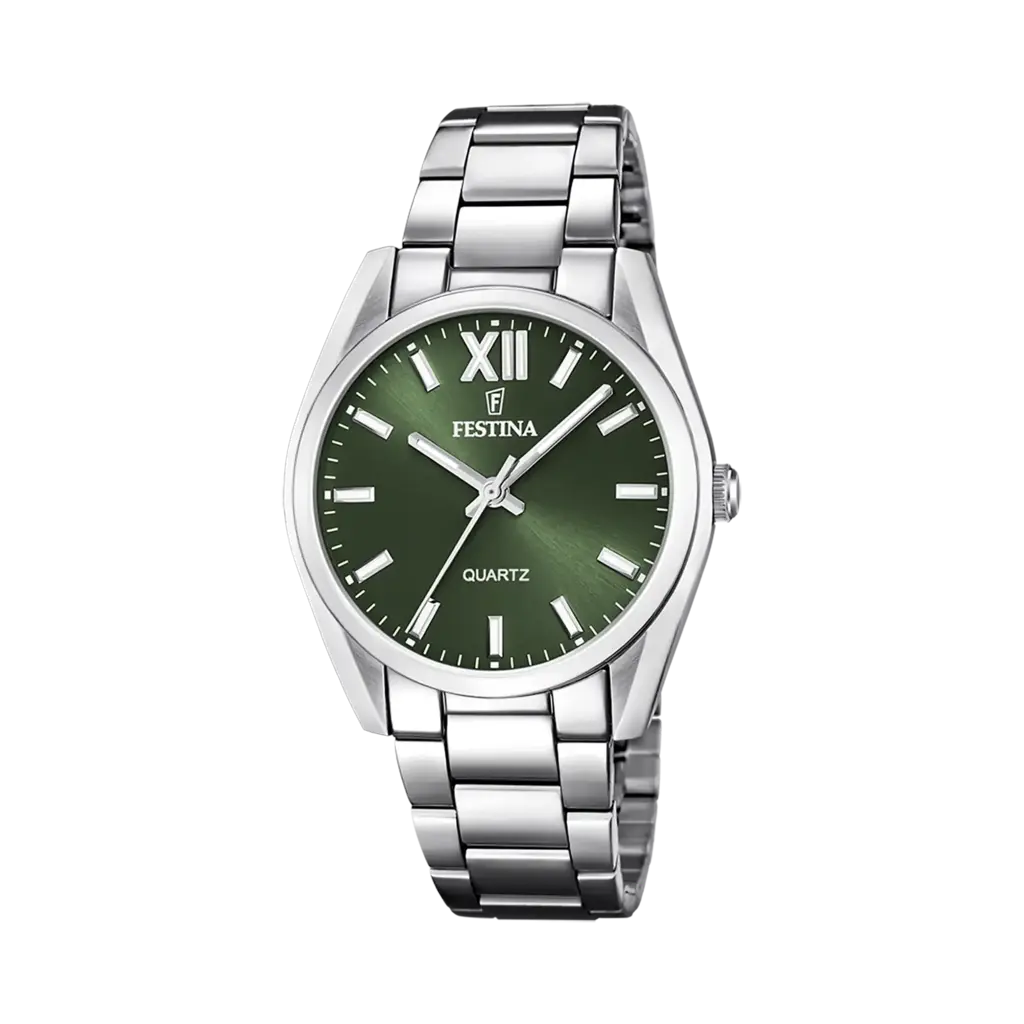 Festina Boyfriend damklocka grön/stål, metallband - F20622/4