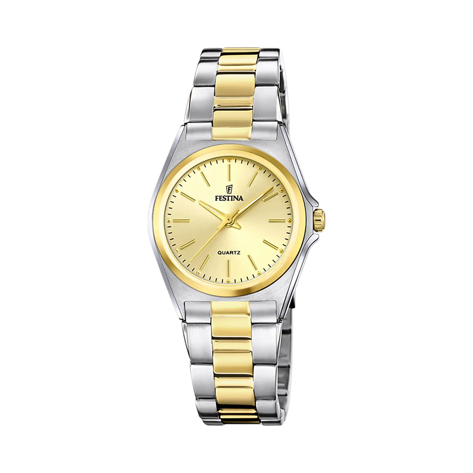 Festina Classic damklocka guld/bicolor, metallband - F20556/3